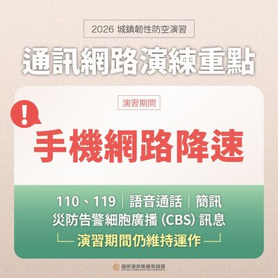 2026城鎮韌性網路通訊演練重點圖片