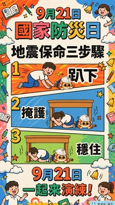 115防災演習宣導海報